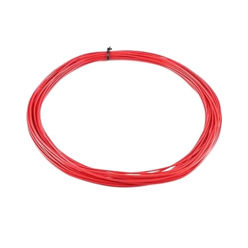 XIAOCLI 5M/10M PTFE versilberter Draht 30AWG ~ 10AWG OFC elektronisches HiFi-Audio-Lautsprecher-Kopfhörer-DIY-Signal-Kupferkabel(Red,10 Meters_15AWG 2.0MM SQ1.5) von XIAOCLI