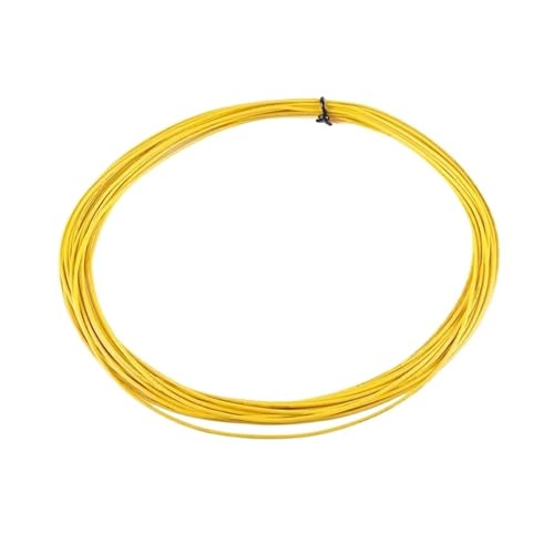 XIAOCLI 5M/10M PTFE versilberter Draht 30AWG ~ 10AWG OFC elektronisches HiFi-Audio-Lautsprecher-Kopfhörer-DIY-Signal-Kupferkabel(Yellow,5 Meters_17AWG 1.8MM SQ1.0) von XIAOCLI