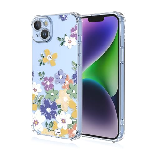 XIAOJUNJIE Hülle für Huawei Y5P / Honor 9S, Hülle Frau Mädchen Klares Weiches TPU Hülle mit Blume Muster, Ultra Dünne Kratzfeste Flower Schutzhülle für Huawei Y5P / Honor 9S A64 von XIAOJUNJIE