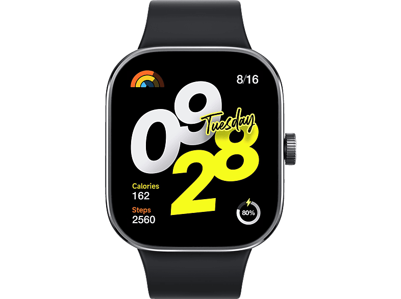 XIAOMI Redmi Watch 4 Smartwatch Aluminiumlegierung TPU, 20-200 mm, Black von XIAOMI