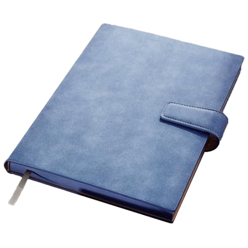 Exquisiter linierter Notizblock mit Magnetschnalle, Notizbuch, B5-Ledereinband, Tagebuch, ideal for Notieren und Schreiben(Blue) von XIAOYIWIN