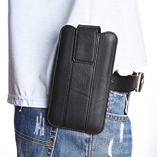 Luxuriöse Handyhülle aus Leder Herren-Leder-Telefon-Holster Compatible with Samsung Galaxy S21 Fe, S20 Fe, S21 Ultra 5g, S21 + 5G, HINWEIS 20, HINWEISE20 Ultra, Compatible with iPhone 12 Pro Max, 13 P von XILVCC