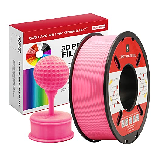 PLA 3D Drucker Filament 1.75mm 3D-Druckmaterialien für 3D Stift Druck Maßgenauigkeit +/- 0.02mm, Farbe Rosa 1kg / Spule von XINGTONGZHILIAN