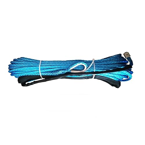 ATV-Windenseil, 10 mm x 30 m, synthetisches Auto-Abschleppseil, Bergungskabel, Off-Road, 4 x 4 - Leicht und stark(Blue) von XINHAN