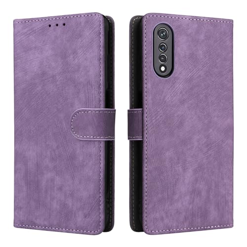 XINNI Handyhülle für Cubot X70, RFID Protect PU/TPU Klappetui Schutzhülle Flip Magnetisch Telefonhülle, Lila von XINNI