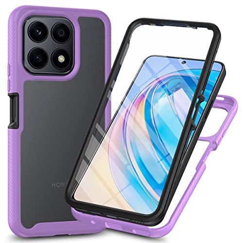 XINNI Hülle für Honor X6b, 360 Grad Stoßfeste Schutzhülle mit Integriertem Bildschirmschutz, Robuster Bumper Outdoor Full Body Case, Helles Lila von XINNI