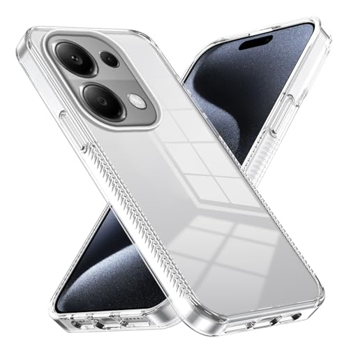 XINYEXIN Transparent Hülle für Xiaomi Redmi Note 13 Pro 4G / Poco M6 Pro 4G, Stoßfeste Schutzhülle in Militärqualität Kratzfest Handyhülle Kristallklar Anti-Vergilbung Hard Case - Transparent von XINYEXIN