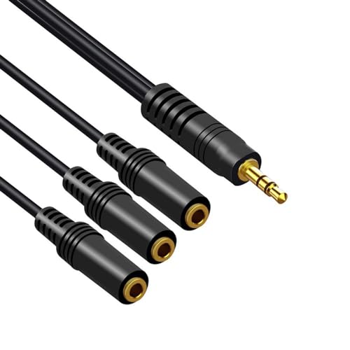 XINgjyxzk 3/4/5/6 Wege 3 5 Mm Kabel 1 Stecker Auf Mehrere Buchsen Verlängerungskabel Drahtleitung Für Lautsprecher Kopfhörer von XINgjyxzk