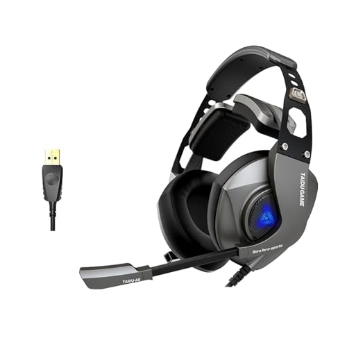 XINgjyxzk USB Kopfhörer Headsets Mit Spielfarblicht Und Dynamischem 7.1-Sound Für Musik Und Anrufe Einfache Klanganpassung von XINgjyxzk