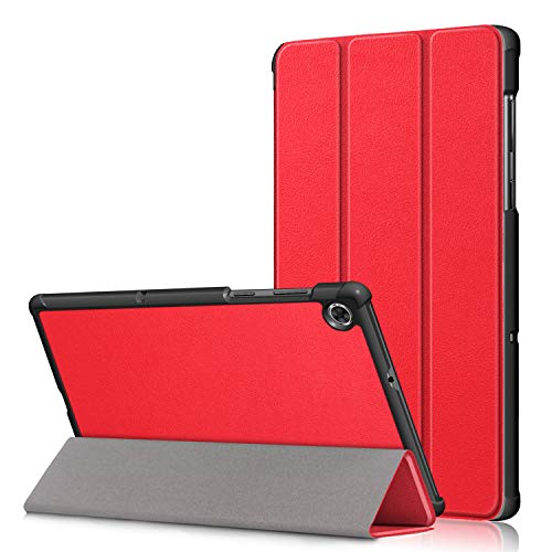 XITODA Hülle für Lenovo Tab M10 (2nd Gen) TB-X306F/TB-306X,PU Leder Flip Case Cover Stand Schutzhülle für Lenovo Tab M10 HD 2. Gen TB-X306F/X 10,1 Zoll Tablet,rot von XITODA