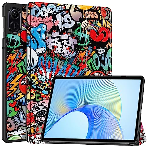 XITODA Schutzhülle für Honor Pad X9 11,5 Zoll 2023, Flip Cover aus Leder mit Standfunktion, Schutzhülle für Honor Pad X9 11,5 Zoll Tablet, Graffiti von XITODA