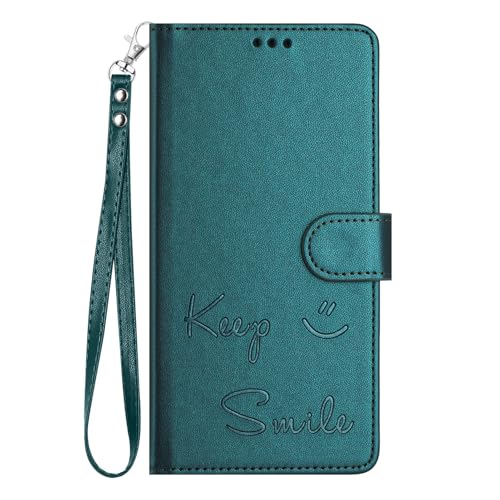 XIYonh Hülle Kompatibel mit Oppo Realme C55 4G / Realme Narzo N55 Handyhülle mit Kartenfach Ständer Brieftasche PU Ledertasche TPU innen Schale Flip Schutzhülle für Oppo Realme C55 4G, Malachitgrün von XIYonh