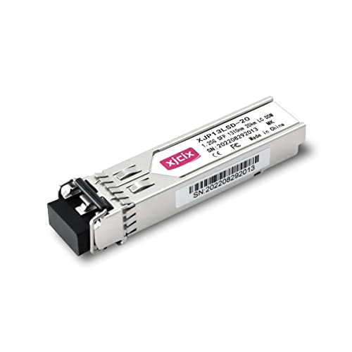 XJCIX 1.25G/1000Base-LX/LH SFP Optischer Transceiver SMF 1310nm 20KM Optisches Modul DDM LC Duplex Stecker für MK S-31DLC20D von XJCIX