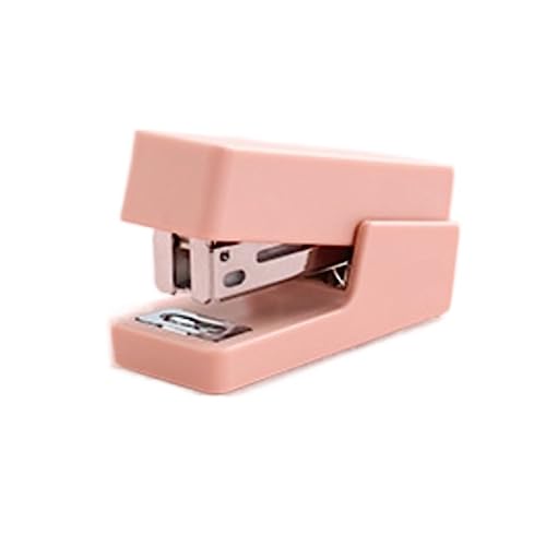 Bürohefter Müheloses, Langlebiges Heftgerät, Mini-tragbares Schreibtischheftgerät, Büro-Desktop-Heftgerät For Zuhause, Schulbedarf, Binden Kleiner Hefter(Pink) von XJGQQ