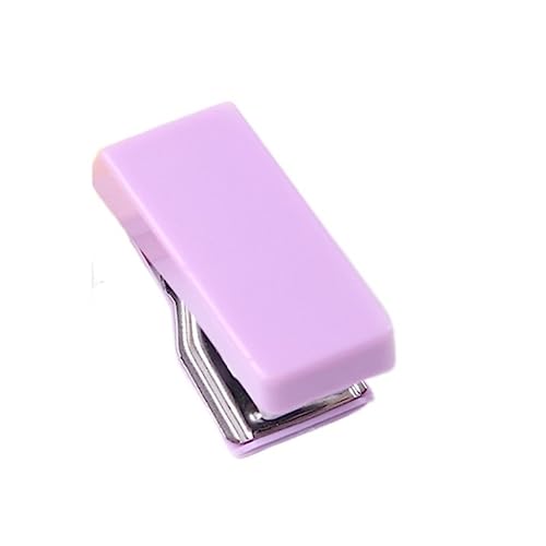 Bürohefter Staplerb Niedlicher Cartoon-Mini-Hefter, Student, Kleiner Hefter, Bindemittel, Büro, Tragbar, Klein, Hefter-Set Kleiner Hefter(Purple) von XJGQQ