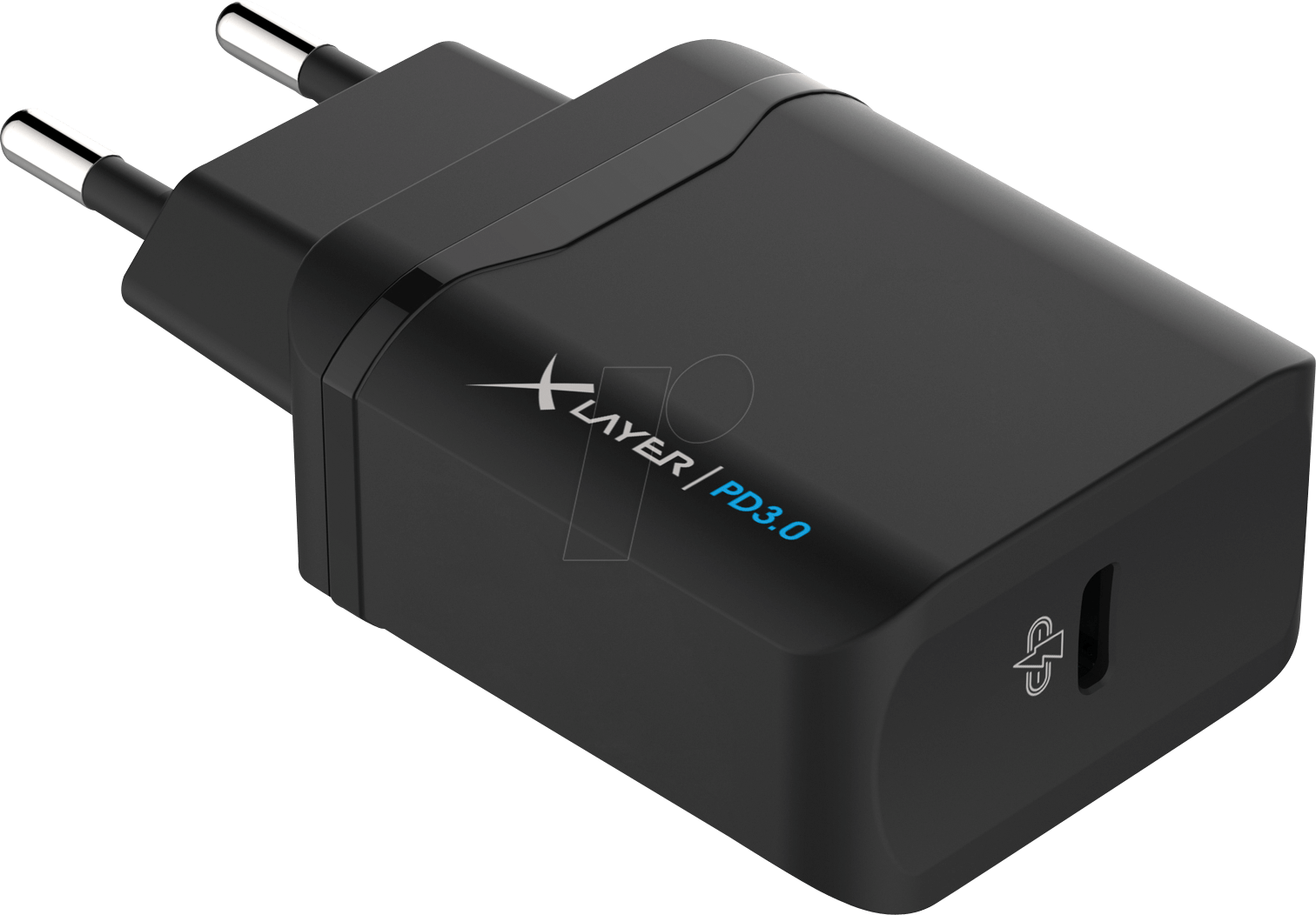 XLAYER 215563 - USB-Ladegerät, 5-12 V, 3 A, schwarz von XLAYER