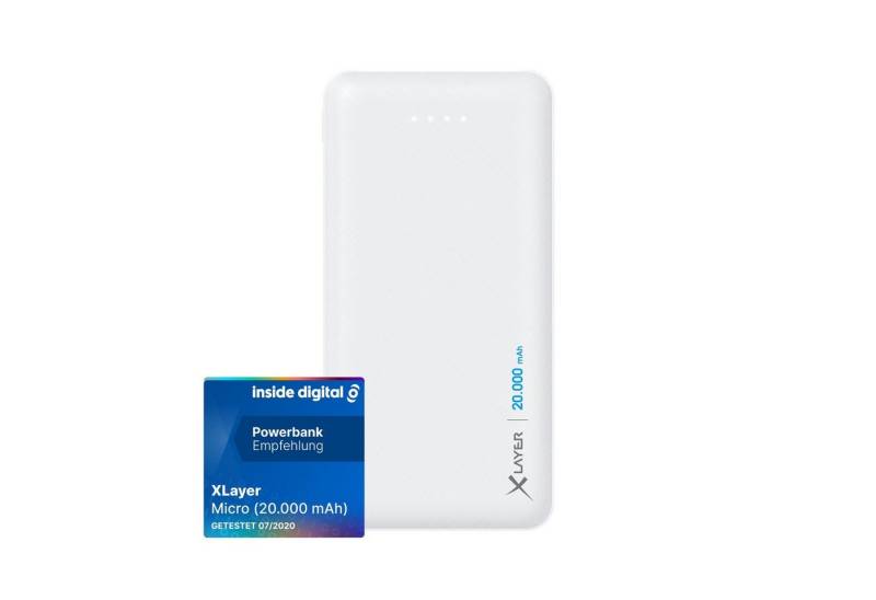 XLAYER Powerbank Micro 20000mAh Akku schnelles Aufladen externes Ladegerät Powerbank von XLAYER