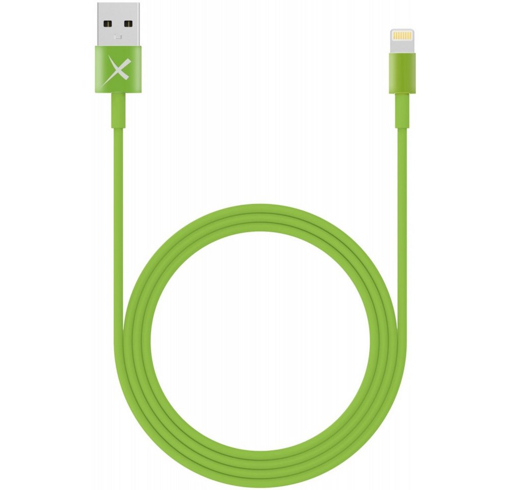 XLAYER XLayer Lightning Kabel 1m grün Smartphone-Adapter Lightning von XLAYER