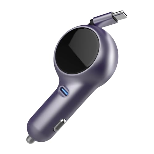 Ladegerät Auto Einziehbar, Auto Ladegerät 60W 2 in 1, Kfz Ladegerät USB C Kompatibel mit Handy iPhone 16 15/Pro/Pro Max, Galaxy, Google Pixel Ladegerät Auto Einziehbar, Auto Ladegerät 60W 2 in 1, Kfz Ladegerät USB C Kompatibel mit Handy iPhone 16 15/Pro/Pro Max, Galaxy, Google Pixel von EFAITHLIFE