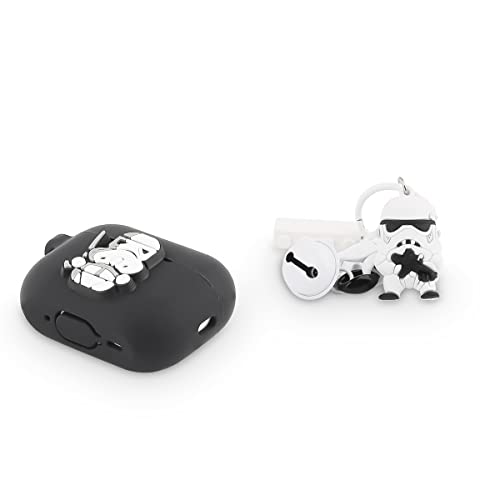 XMBYGY Airpods Pro 2nd Generation Case Cover mit Puppe und Schlüsselanhänger, Cute Skin Design Silikon Ladecase Schutzhülle Zubehör Kompatibel für Airpods Pro 2 Case 2022 (Stormtrooper) von XMBYGY