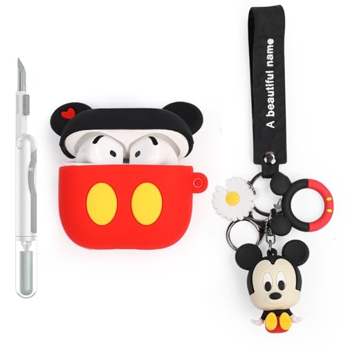 XMBYGY Hülle und Reinigung Stift für AirPods 4th Erzeugung Ohrhörer, Silikon Cartoon Aufladung Schutz Fall und 3-in-1 Reinigung Pen für AirPods 4 Drahtlose Ohrhörer mit Puppe und Anti-Lost Lanyard XMBYGY Hülle und Reinigung Stift für AirPods 4th Erzeugung Ohrhörer, Silikon Cartoon Aufladung Schutz Fall und 3-in-1 Reinigung Pen für AirPods 4 Drahtlose Ohrhörer mit Puppe und Anti-Lost Lanyard von XMBYGY