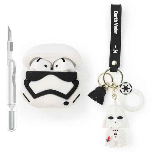 XMBYGY Hülle und Reinigung Stift für AirPods 4th Erzeugung Ohrhörer, Silikon Cartoon Aufladung Schutz Fall und 3-in-1 Reinigung Pen für AirPods 4 Drahtlose Ohrhörer mit Puppe und Anti-Lost Lanyard XMBYGY Hülle und Reinigung Stift für AirPods 4th Erzeugung Ohrhörer, Silikon Cartoon Aufladung Schutz Fall und 3-in-1 Reinigung Pen für AirPods 4 Drahtlose Ohrhörer mit Puppe und Anti-Lost Lanyard von XMBYGY