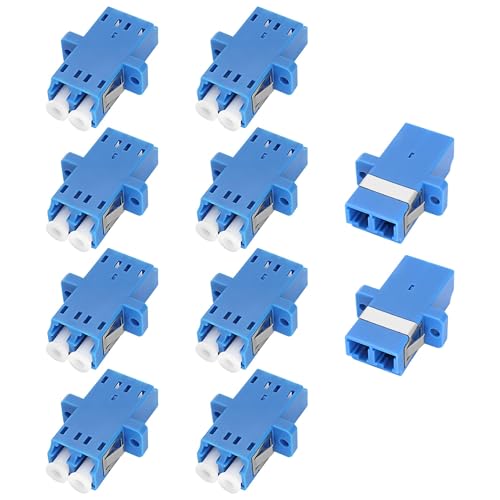 XMSJSIY LC-LC LWL Stecker Koppler LC Weiblich zu LC Weiblich Adapter Duplex LC/UPC Koppler LWL Stecker Erweitern für Netzwerk Internet - 10 PCS von XMSJSIY