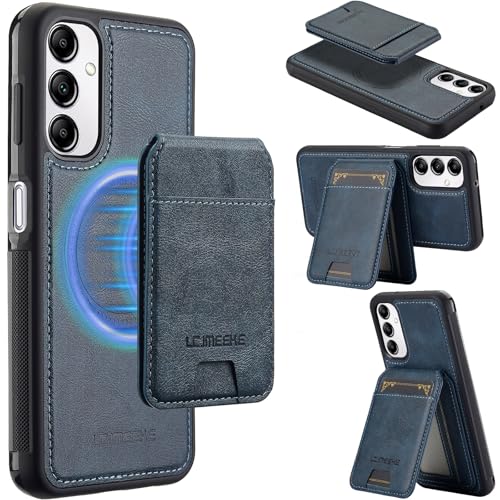 Telefonmode Kompatibel mit Samsung Galaxy A14 5G-Handy-Magnethülle mit Kartenhalter, passend Compatible with , stoßfester Schutz in Militärqualität, Schutzhülle aus Leder mit Magnetverschluss und Stän von XNCVBD