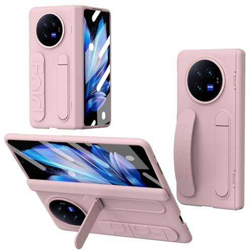 Telefonstil Schutzhülle mit Ständer, kompatibel mit Vivo X Fold3, [integrierter Displayschutz und Handschlaufe] Schutzhülle in Militärqualität, stoßfest, Handyhülle Compatible with Vivo X Fold3 Telefo von XNCVBD