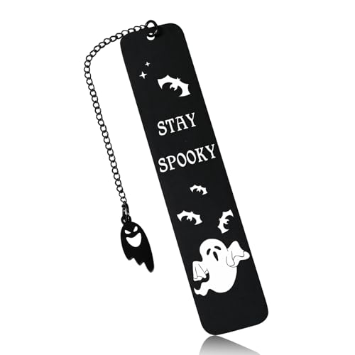 Gruselige Halloween-Geschenke für Kinder, Halloween-Grusel-Korbfüller, Halloween-Lesezeichen für Kinder, Frauen, Teenager, Mädchen, Stay Spooky Book-Zubehör, Halloween-Horror-Geschenke für buchhafte von XPENMULBOJA