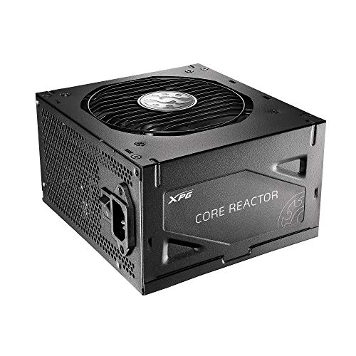 XPG CORE REACTOR 80 Plus Gold, vollmodulares PC-ATX Netzteil (sehr leiser 120mm Lüfter, 100% japanische Kondensatoren, Kabelmanagement, industrielle Schutzschaltungen, 850 Watt, EU, Schwarz) von XPG