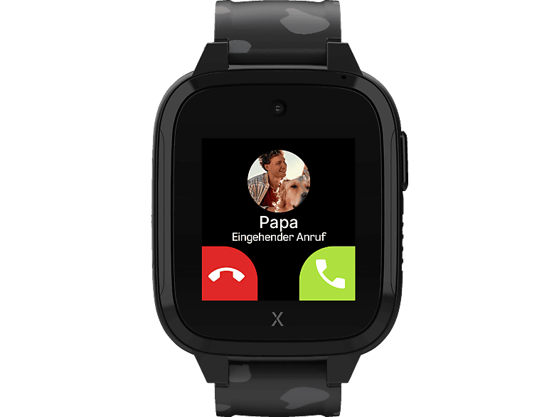 XPLORA XGO3 2. Generation, inkl. Freenet SIM Kinder Smartwatch Silikon, Langer Teil: 112 x 20 mm, kurzer 83 Schwarz von XPLORA