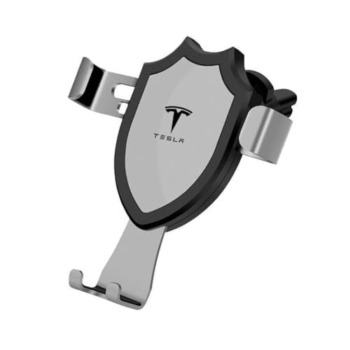 XQHZFDPX Handyhalterung Auto für Tesla Model 3 Model X, Handyhalter 360° Drehbar KFZ Autohalterung Halter Zubehör,Metallic von XQHZFDPX