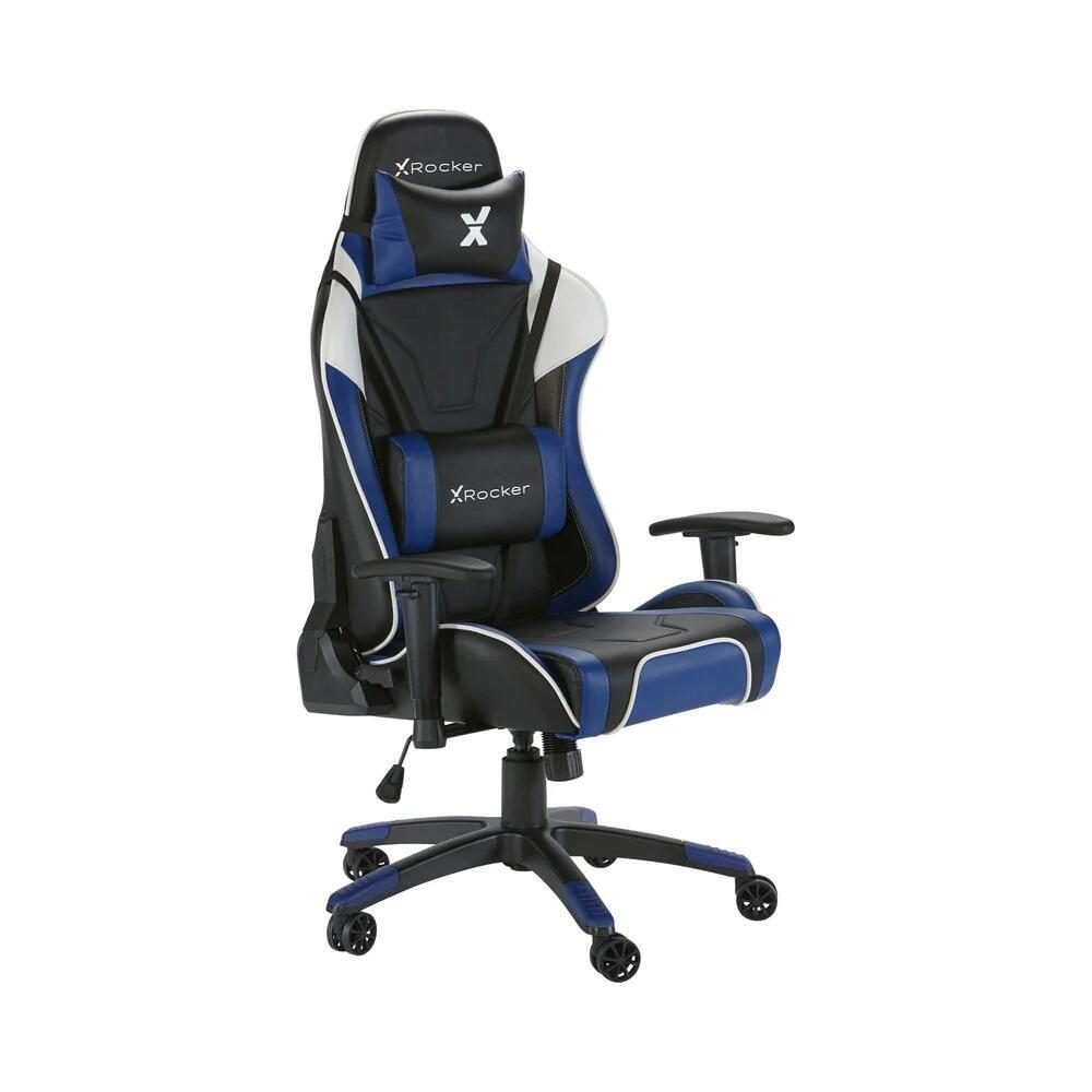 XRocker Agility eSports Gaming-Bürodrehstuhl - blau/schwarz von XRocker