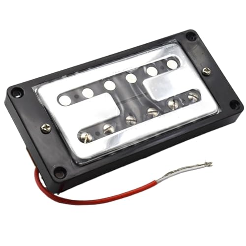 Doppelspulen-Tonabnehmer für E-Gitarre 1set Elektrische Gitarre Humbucker Pickup Gitarre Pickup Hals Und Brücke Keramik Magnet Pickup Für LP Guitarra(Black) von XSQKUYN