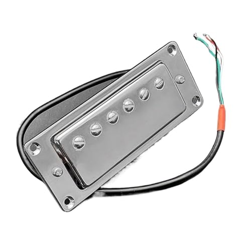 Doppelspulen-Tonabnehmer für E-Gitarre Humbucker 68X29MM 6 Loch E-Gitarre Pickup Coil Splitting Pickup Für LP Gitarre Der Hals Und Die Brücke Sind Universell(Chrome 2 Pcs) von XSQKUYN