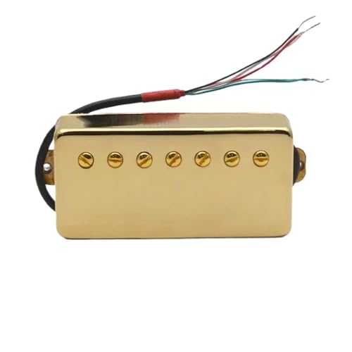 Doppelspulen-Tonabnehmer für E-Gitarre LP 7-saitige Gitarre Messingabdeckung Humbucker Schlitzschraube 8,5K 14K Coil Splitting Pickup Für 7-saitige E-Gitarre(I) von XSQKUYN