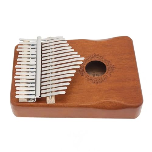 Kalimba Instrument 17 Tasten Kalimba Daumenklavier Aus Mahagoni Mit Handschutz Blau/Holz/Retro-Farbinstrument(B) von XSQKUYN