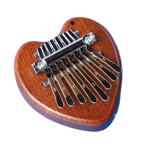 Kalimba Instrument 8 Tasten Mini Kalimba Professionelles Daumenklavier Massivholz Acryl Kalimba Fingerklavier Musikinstrument(D) von XSQKUYN