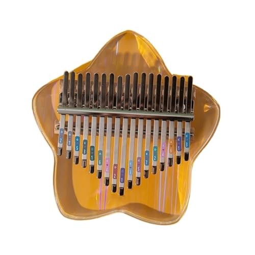 Kalimba Instrument Anfänger Transparent Acryl Kalimba Daumen Klavier Musik Tastatur Instrument 17 21 Tasten(A17) von XSQKUYN