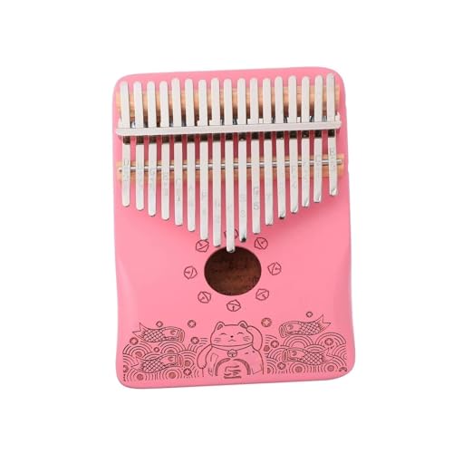 Kalimba Instrument Daumen Klavier Tragbares Musikinstrument 17 Tasten Akazienholz Finger Musical Kalimba Erwachsene Für Anfänger von XSQKUYN