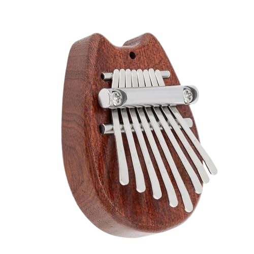 Kalimba Instrument Daumenklavier 8 Tasten Kalimba Massivholz Daumenklavier Fingertastatur-Instrument Mit Schönem Ton(A) von XSQKUYN