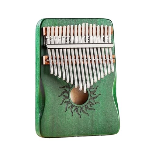 Kalimba Instrument Kalimba 21 Tasten Vollholz Ahorn 17 Tasten Kalimba Mit Schalllöchern Geeignet Für Anfänger(17Green) von XSQKUYN