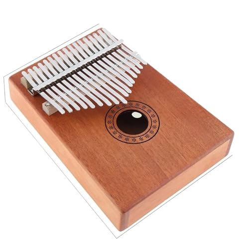 Kalimba Instrument Kalimba Daumenklavier Mit 17 Tasten Aus Massivholz Professionelles Hochglanzmahagoni Mit Handschutz Musikinstrument(C) von XSQKUYN