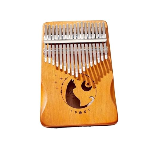 Kalimba Instrument Mahagoni Professionelles Instrument Kalimba 17 Schlüsselnoten Miniatur Klingba Instrument Klavier(A) von XSQKUYN