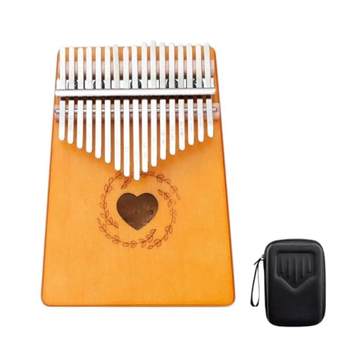 Kalimba Instrument Professionelles Daumenklavier Mit 17 Tasten Fichtenholz Professionelles Kalimba-Fingerklavier Tragbares Tasteninstrument(A1) von XSQKUYN