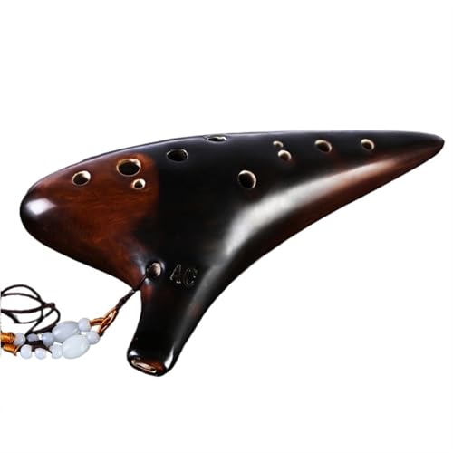 Okarina-Instrument Ocarina 12-Ton C Geräuchert AC 12 Professionelles Alt-Performance-Instrument von XSQKUYN