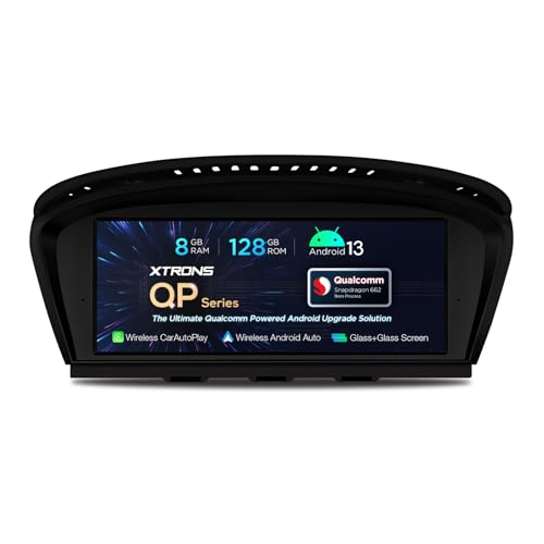 XTRONS 8.8 '' Android 13 Autoradio Qualcomm 662 Octa Core 8GB 128GB Auto Stereo Multimedia Player Eingebauter 4G LTE Unterstützung Qualcomm Bluetooth 5.1 für BMW 3er E90/5er E60 CCC-System von XTRONS