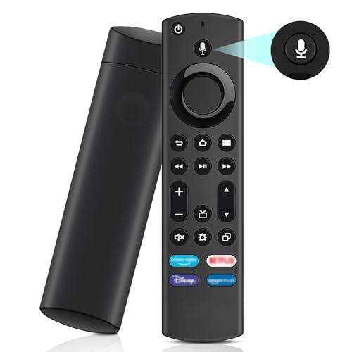 Ersatz-Sprachfernbedienung (4th Gen), Ersatz Fernbedienung mit Sprachfunktion Passend für Smart TVs Stick 2nd Gen & 3rd Gen, Passend für Smart TVs Cube 1st Gen & 2nd Gen von XTVTX