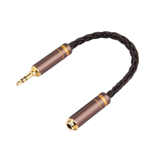 HiFi Ausgeglichenes Audio-Kabel 8-Core Ohrhörer Adapter Kabel 3,5MM Stecker auf Buchse AUX Kabel B von XUJIAN